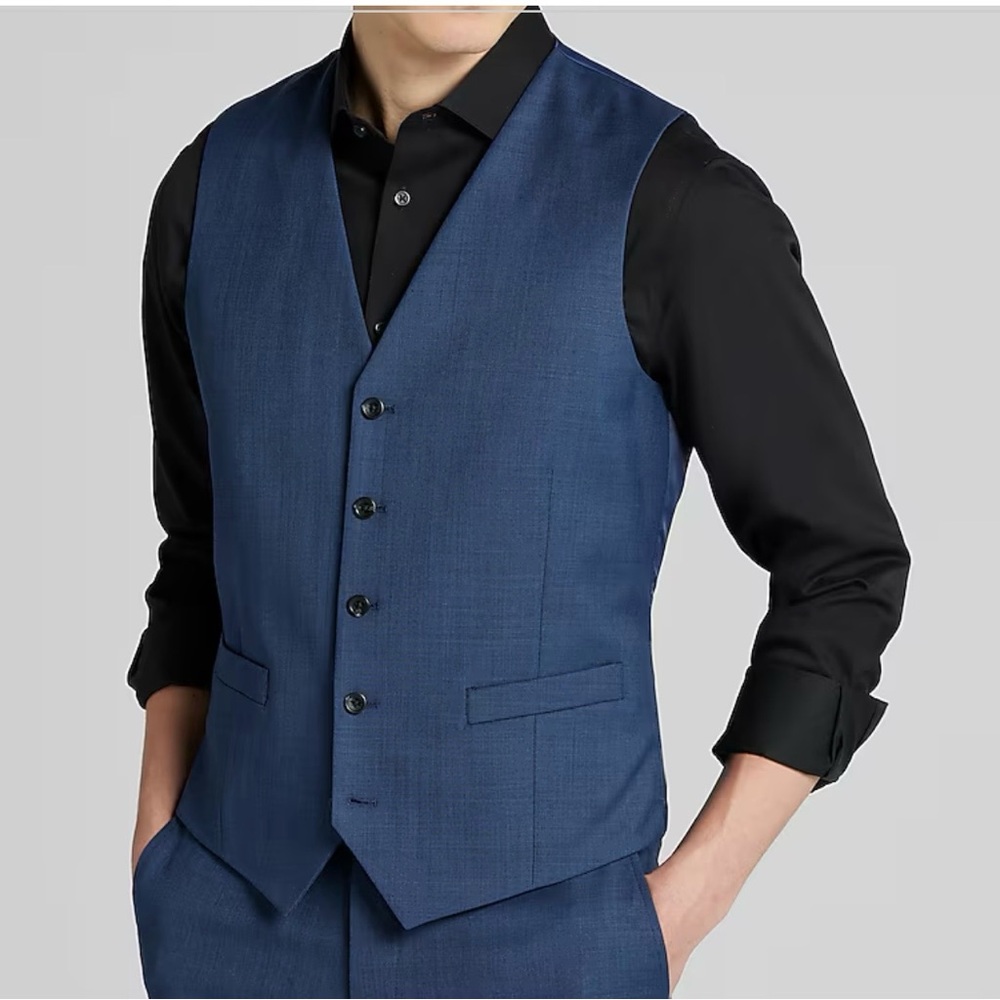 PRONTO UOMO Platinum 100% Wool Suit Vest